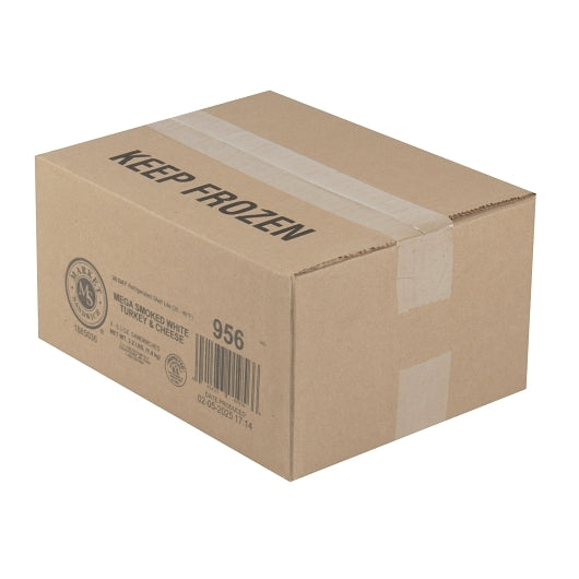 Deli Express Hickory Individually Wrapped Mega Smoked Turkey & Cheese Sandwich Wedge, 8 x 6.3 oz Case - DOT product image 5
