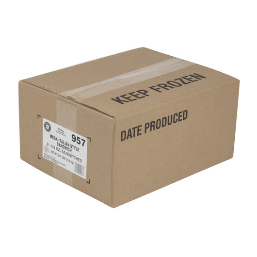 Deli Express Italian Individually Wrapped Mega Italian Style Sandwich Wedge, 8 x 6 oz Case - DOT product image 7