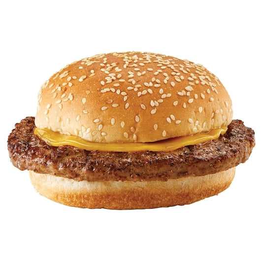 Deli Express Individually Wrapped XX-Large Charbroiled Beef With Cheese, 6 x 8.7 oz Case - Prepared Foods