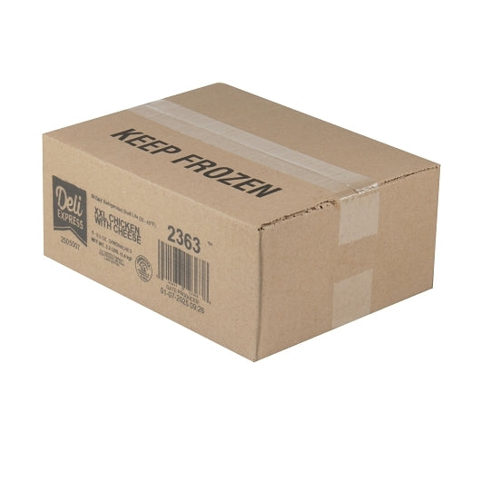 Deli Express Individually Wrapped XX-Large Chicken With Cheese Sandwich, 6 x 8.5 oz Case - DOT product image 5