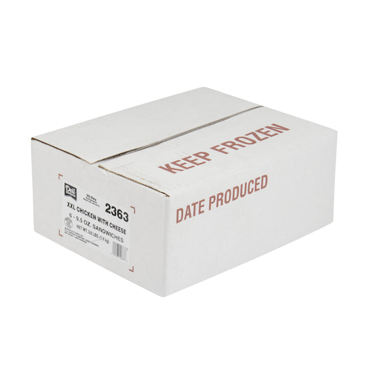 Deli Express Individually Wrapped XX-Large Chicken With Cheese Sandwich, 6 x 8.5 oz Case - DOT product image 3