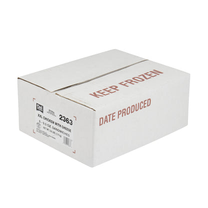 Deli Express Individually Wrapped XX-Large Chicken With Cheese Sandwich, 6 x 8.5 oz Case - DOT product image 3
