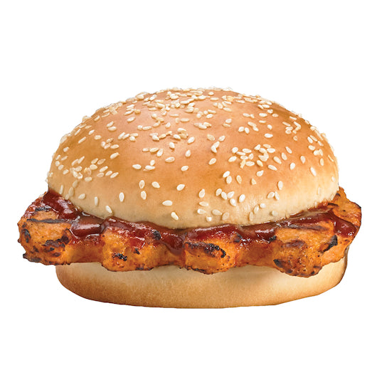 Deli Express Individually Wrapped XXL BBQ Rib Sandwich, 6 x 8.8 oz Case - Prepared Foods