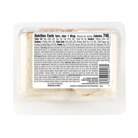 Deli Express Market Individually Wrapped Italian Style Wrap, 8 x 8.2 oz Case - DOT product image 2
