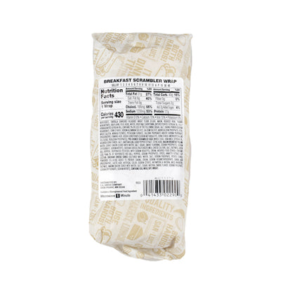Deli Express Breakfast Scrambler Wrap: Eggs, Bacon & Cheddar Cheese Burrito, 12 x 6.1 oz Case - DOT product image 4