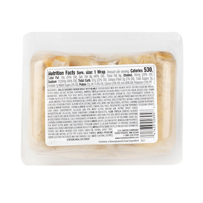 Market Individually Wrapped Buffalo Style Grilled Chicken & Provolone Wrap, 8 x 8.6 oz Case - DOT product image 3