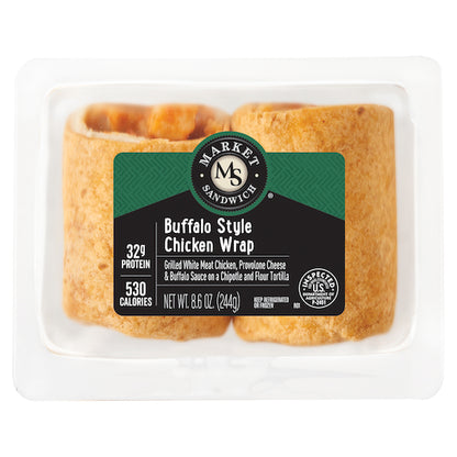 Market Individually Wrapped Buffalo Style Grilled Chicken & Provolone Wrap, 8 x 8.6 oz Case - DOT product image 7