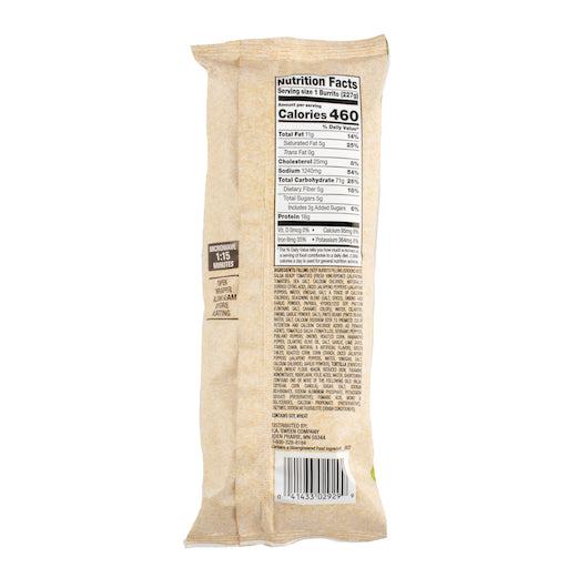 San Luis GREEN CHILE, BEEF & BEAN BURRITO, 10 x 8 oz Case - DOT product image 4