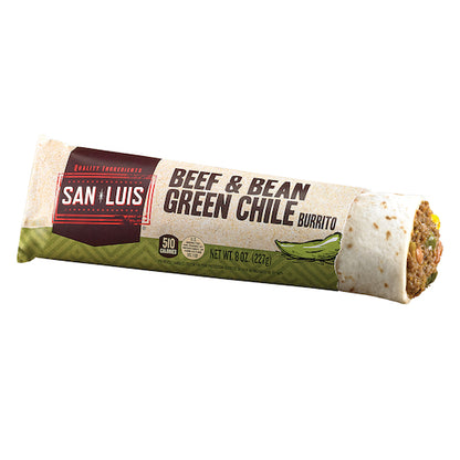 San Luis GREEN CHILE, BEEF & BEAN BURRITO, 10 x 8 oz Case - DOT product image 5
