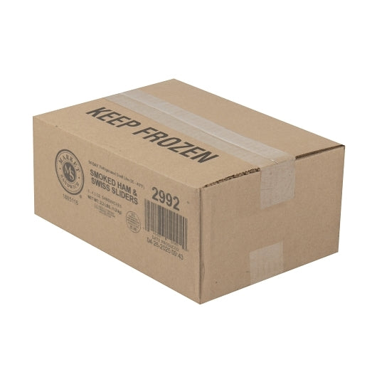 Deli Express Smoked Individually Wrapped Smoked Ham And Swiss Sliders, 8 x 4.3 oz Case - DOT product image 8