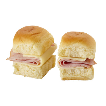 Deli Express Smoked Individually Wrapped Smoked Ham And Swiss Sliders, 8 x 4.3 oz Case - DOT product image 2