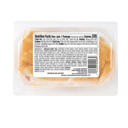 Deli Express Smoked Individually Wrapped Smoked White Turkey And Cheddar Sliders, 8 x 4.3 oz Case - DOT product image 2