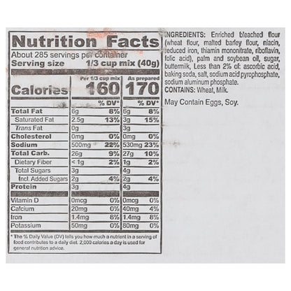 Krusteaz Buttermilk Biscuit Professional Buttermilk Biscuit Mix, 1 x 25 lb Case - DOT product image 6