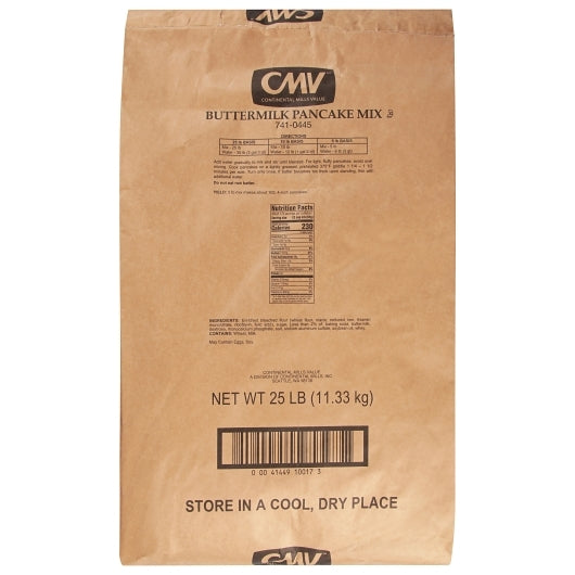 Continental Mills Buttermilk Pancake Mix, 1 x 25 lb Case - Bakery & Desserts