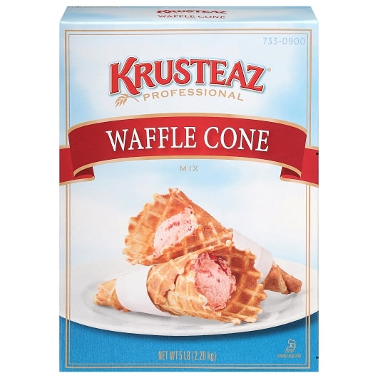 Krusteaz Waffle Cone Mix, 6 x 5 lb Case - Bakery & Desserts