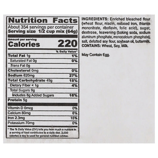 Krusteaz Professional Buttermilk Pancake Complete Add Water, 1 x 1600 each Case - DOT product image 4
