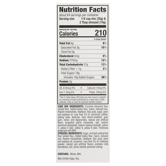 Krusteaz Professional Cinnamon Streusel Coffee Cake Mix, 6 x 7 lb Case - DOT product image 6