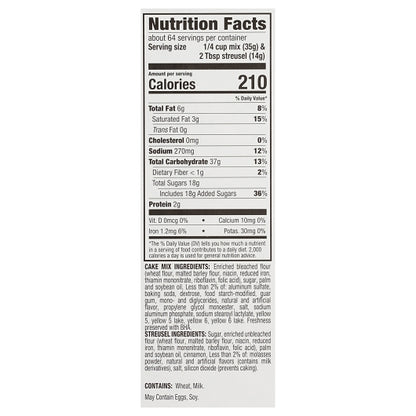 Krusteaz Professional Cinnamon Streusel Coffee Cake Mix, 6 x 7 lb Case - DOT product image 6