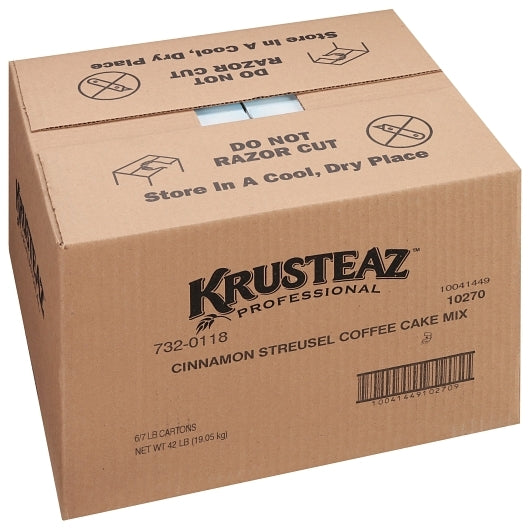 Krusteaz Professional Cinnamon Streusel Coffee Cake Mix, 6 x 7 lb Case - DOT product image 5