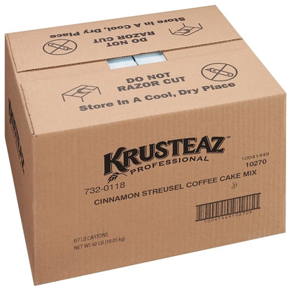 Krusteaz Professional Cinnamon Streusel Coffee Cake Mix, 6 x 7 lb Case - DOT product image 5