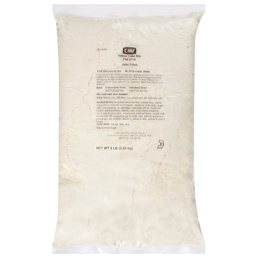 Continental Mills Yellow Cake Mix, 6 x 5 lb Case - Bakery & Desserts
