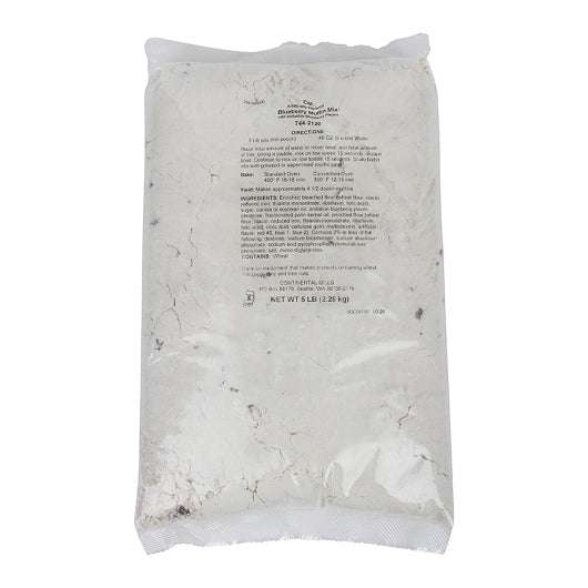 Continental Mills Imitation Blueberry Muffin Mix, 6 x 5 lb Case - Bakery & Desserts