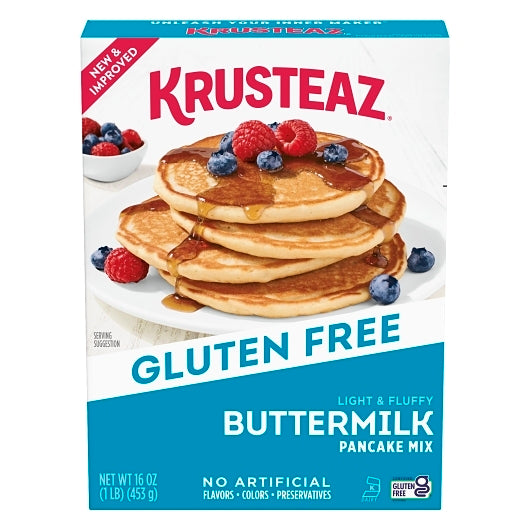 Krusteaz Gluten Free Pancake Mix, 8 x 1 lb Case - DOT product image 7