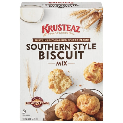 Krusteaz Shepherd's Grain Southern Style Biscuit Mix, 6 x 5 lb Case - Bakery & Desserts