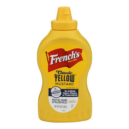 French's Classic Yellow Mustard Bottle, 16 x 14 oz Case - DOT product image 2
