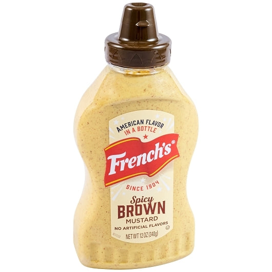 Frenchs Deli Style Deli Spicy Brown Mustard Bottle, 12 x 12 oz Case - DOT product image 8
