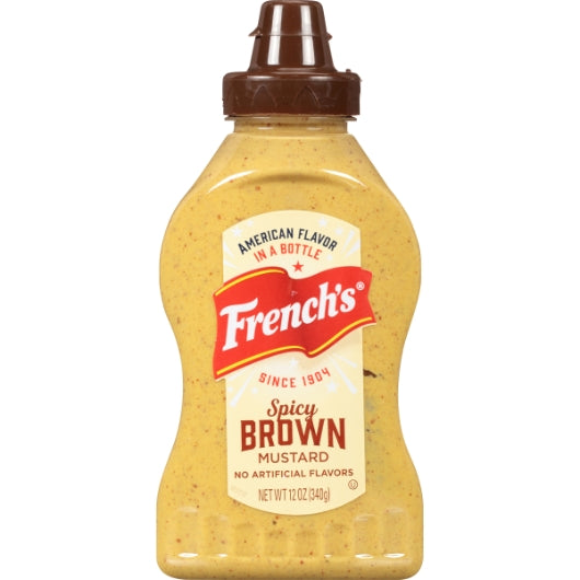 Frenchs Deli Style Deli Spicy Brown Mustard Bottle, 12 x 12 oz Case - DOT product image 4