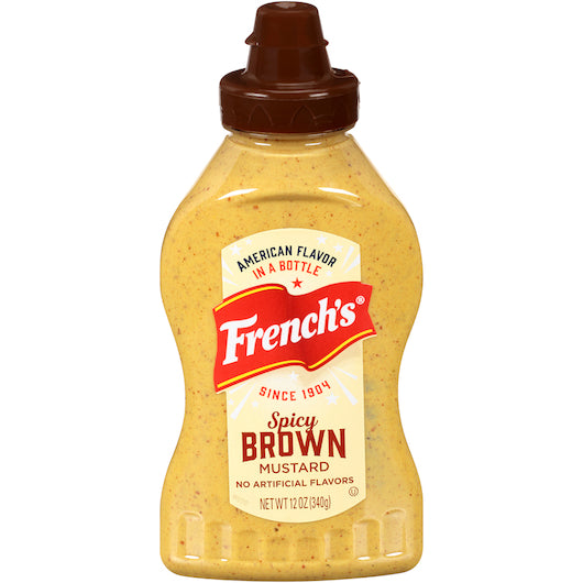 Frenchs Deli Style Deli Spicy Brown Mustard Bottle, 12 x 12 oz Case - DOT product image 2