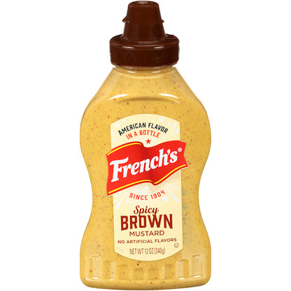 Frenchs Deli Style Deli Spicy Brown Mustard Bottle, 12 x 12 oz Case - DOT product image 2