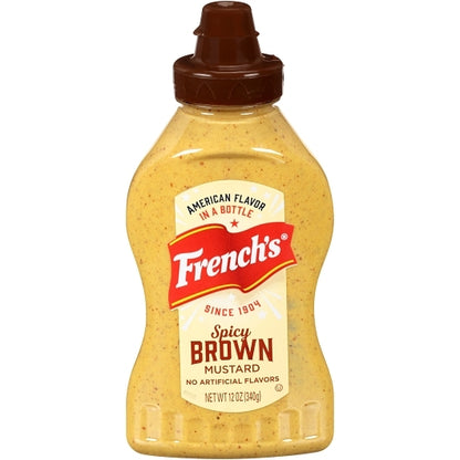 Frenchs Deli Style Deli Spicy Brown Mustard Bottle, 12 x 12 oz Case - DOT product image 3
