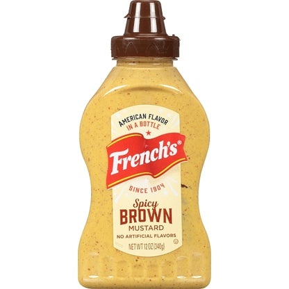 Frenchs Deli Style Deli Spicy Brown Mustard Bottle, 12 x 12 oz Case - DOT product image 7