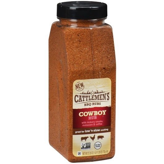 Cattlemans Cattleman Cowboy Rub, 6 x 27.25 oz Case - Alternate product angle or state