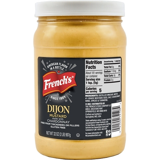 Mustard Dijonnaise Dijon Mustard Jar, 6 x 32 oz Case - DOT product image 4