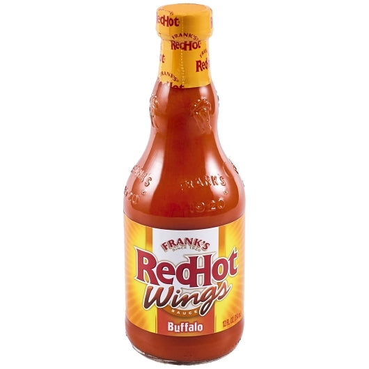 Frank Red Hot Buffalo Wing Hot Sauce Bottle, 12 x 12 fl oz Case - Condiments & Sauces