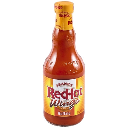 Frank Red Hot Buffalo Wing Hot Sauce Bottle, 12 x 12 fl oz Case - Condiments & Sauces