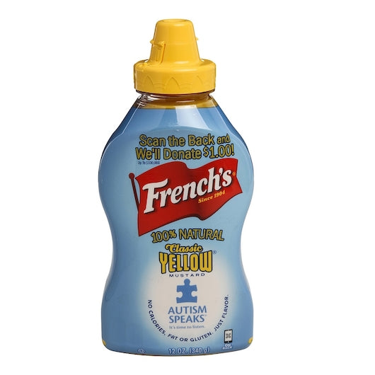 Mustard Frenchs Yellow Squeeze Mustard Bottle, 12 x 12 oz Case - DOT product image 3