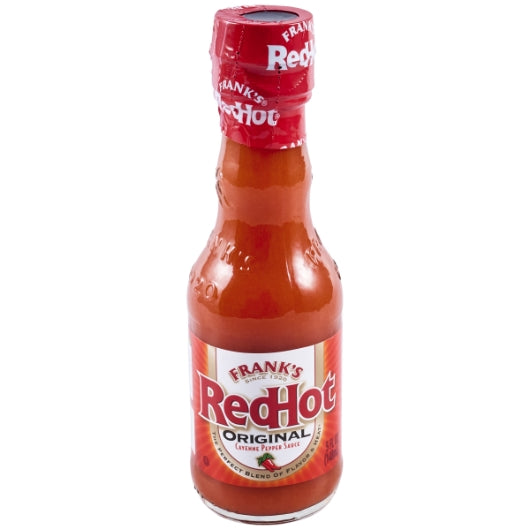 Frank's Redhot Original Cayenne Pepper Hot Sauce Bottle, 24 x 5 fl oz Case - Condiments & Sauces