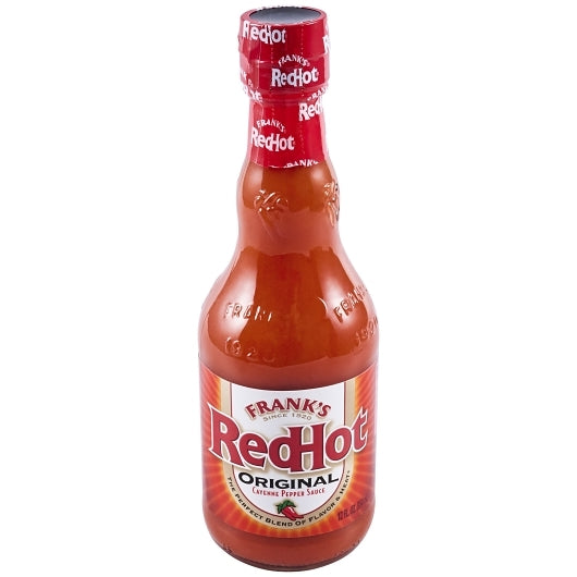 Frank's Redhot Original Red Hot Sauce Bottle, 12 x 12 fl oz Case - Condiments & Sauces