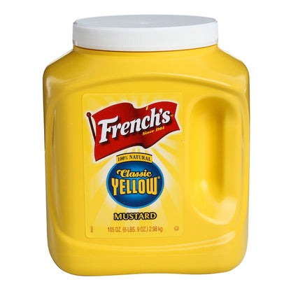 Frenchs Yellow Mustard Kosher Yellow Mustard Bulk, 4 x 105 oz Case - DOT product image 2