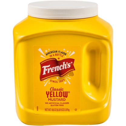 Frenchs Yellow Mustard Kosher Yellow Mustard Bulk, 4 x 105 oz Case - DOT product image 3