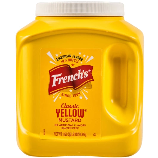 Frenchs Yellow Mustard Kosher Yellow Mustard Bulk, 4 x 105 oz Case - DOT product image 6