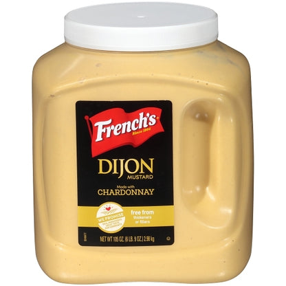 Frenchs Dijon Mustard Dijon With Chardonnay Mustard Bulk, 2 x 105 oz Case - Condiments & Sauces