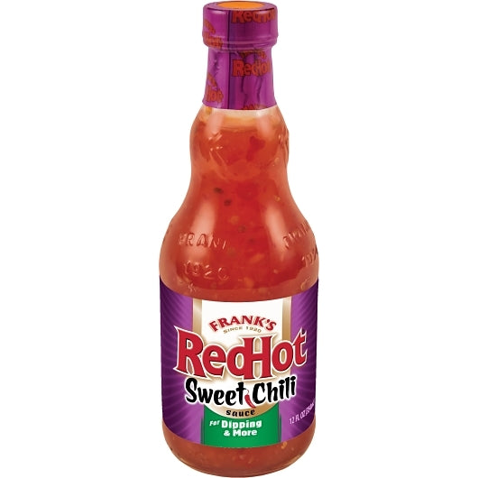 Frank's Redhot Sweet Chili Hot Sauce Bottle, 12 x 12 fl oz Case - Condiments & Sauces
