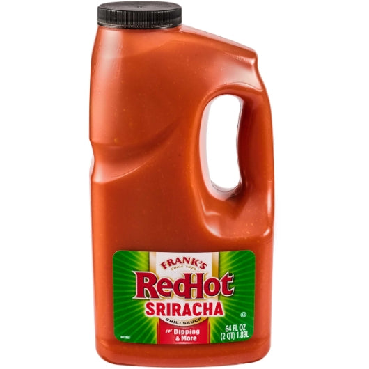 Frank's Redhot Sriracha Chili Hot Sauce Bottle, 4 x 0.5 GA Case - Condiments & Sauces
