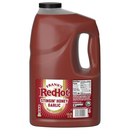 Frank's Red Hot Stingin Honey Garlic Hot Sauce Bulk, 2 x 1 GA Case - Condiments & Sauces