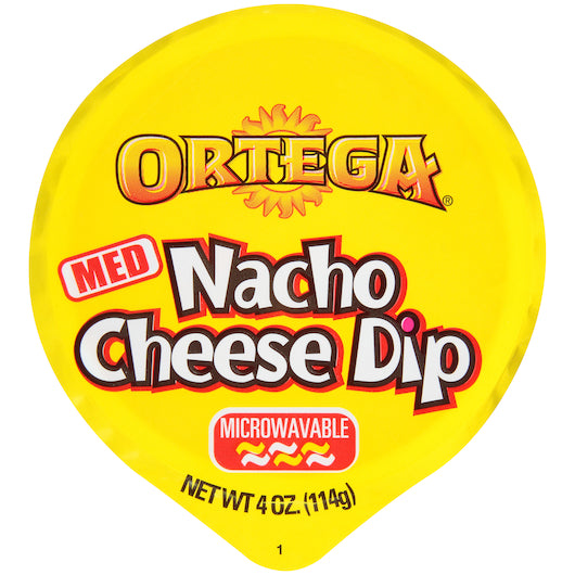 B and G Ortega Medium Nacho Cheese Dip, 4 Ounce -- 72 per case. - DOT product image 1